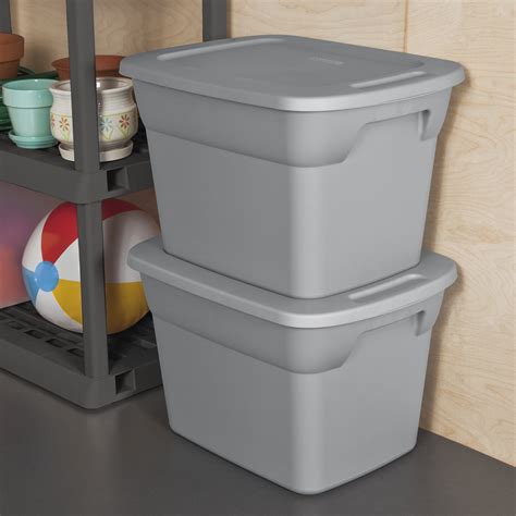 sterilite 18 gallon tote box steel set of 8 walmrr|Sterilite 18 Gallon Tote Box Plastic, Steel .